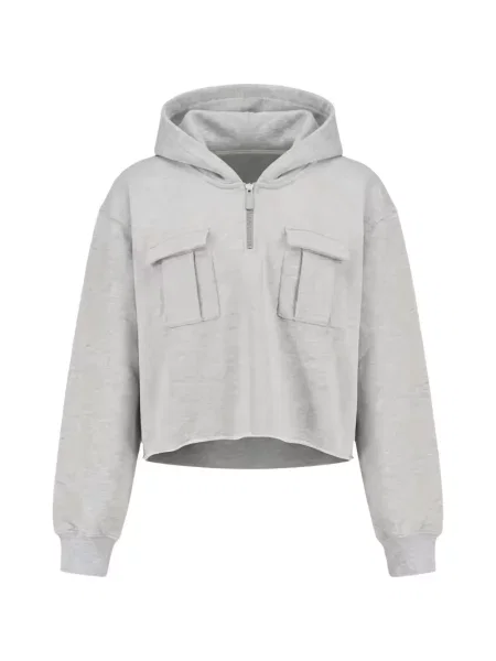 Hanorac cu glugă Off-white cu imagine alb