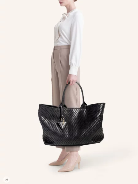 Parise Torba Typu Tote Large schwarz czarna