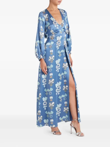 Raštuotas suknele Temperley London mėlyna