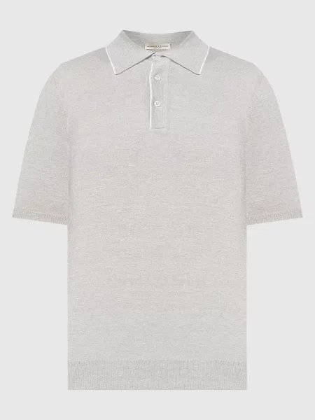 Поло з льоном і кашеміром Cashmere&whiskey сіре