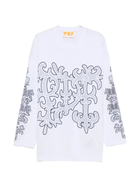 Lung tricou Pdf cu imagine alb