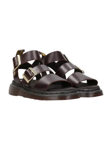 Dr. Martens Gryphon sandały rzymianki skórzane brązowe