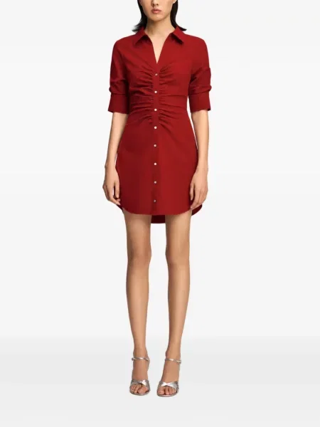 Rochie mini Cinq A Sept cu volane roșu