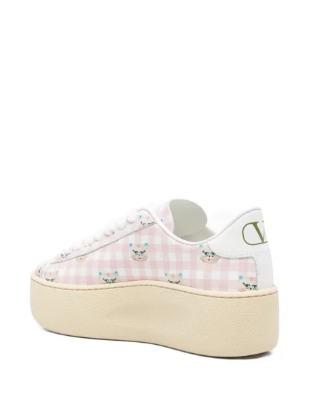 Sneakerși Valentino Garavani cu platformă roz