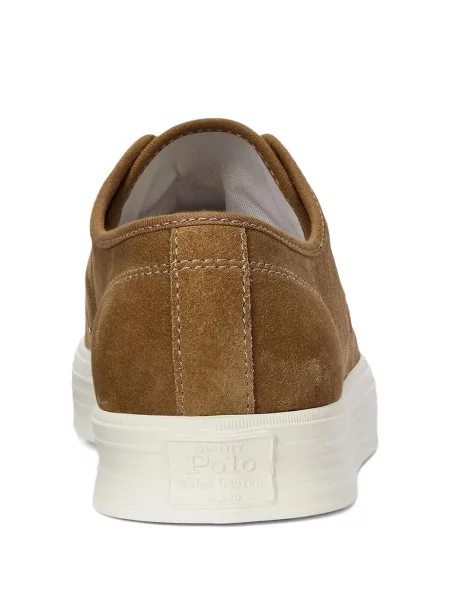 Ochelari de soare Polo Ralph Lauren din piele de căprioară cu imagine de costum albastru