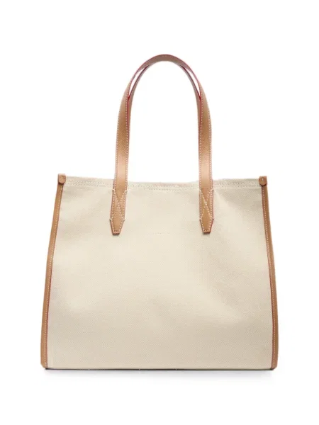 Geantă shopper Lancel cu imagine din canvas