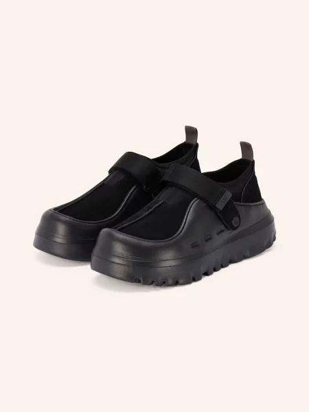 Ugg Klapki Mules Na Platformie Peakmod schwarz czarne