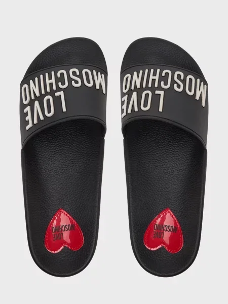 Шлепанцы Love Moschino черные