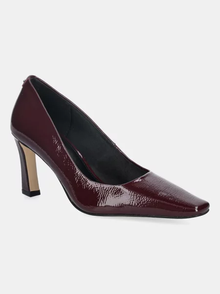 Pantofi cu toc Michael Michael Kors din piele bordo