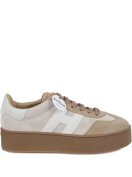 Sneakerși Hogan din piele cu platformă