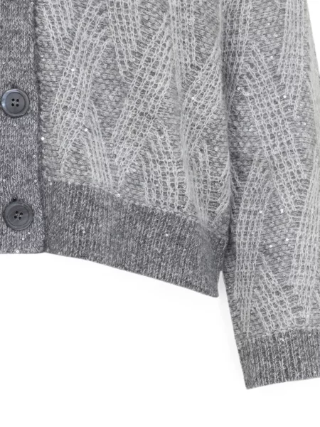Cardigan Peserico cu paiete gri