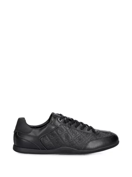 Matlasat sneakerși Guess cu autograf negru