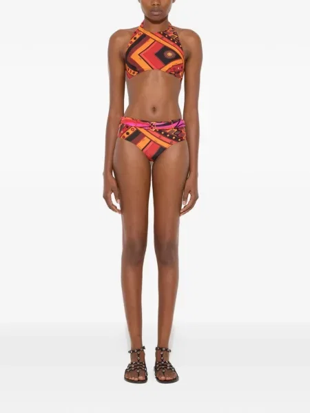 Bikini Pucci cu imagine portocaliu
