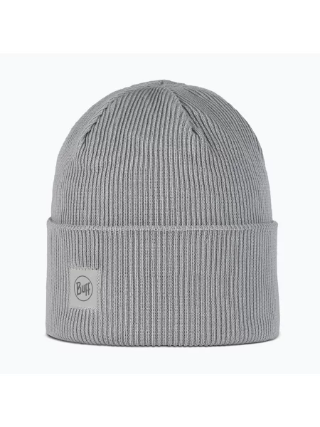 Czapka zimowa BUFF Crossknit light grey szara