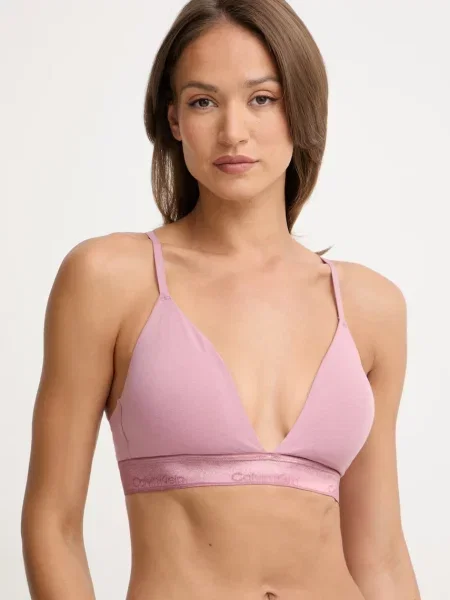 Calvin Klein Underwear trojúhelníková podprsenka růžová