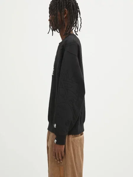 Μπλούζα AAPE Main Crew Neck μαύρο