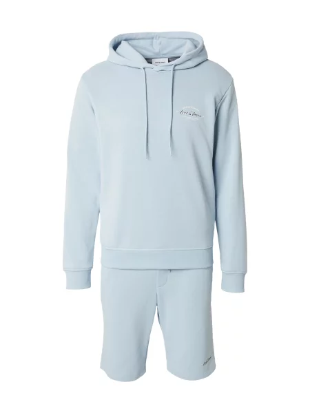 JACK & JONES Trenirka za tek JJBRANDON svetlo modra / črna bela