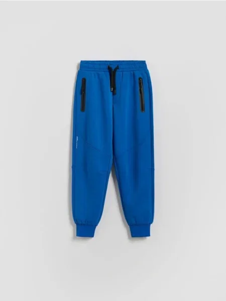 Reserved Dzianinowe joggery niebieski