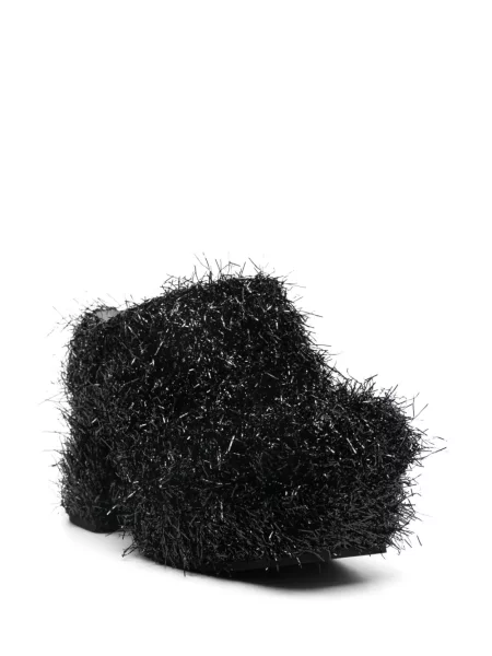 Papuci tip mules Eckhaus Latta negru