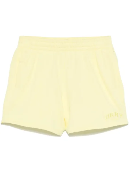 Pantaloni scurți Dkny cu broderie alergare galben