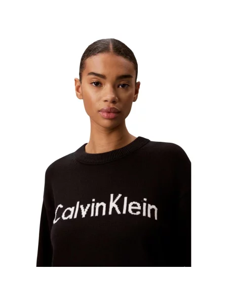Pulover Calvin Klein Jeans negru