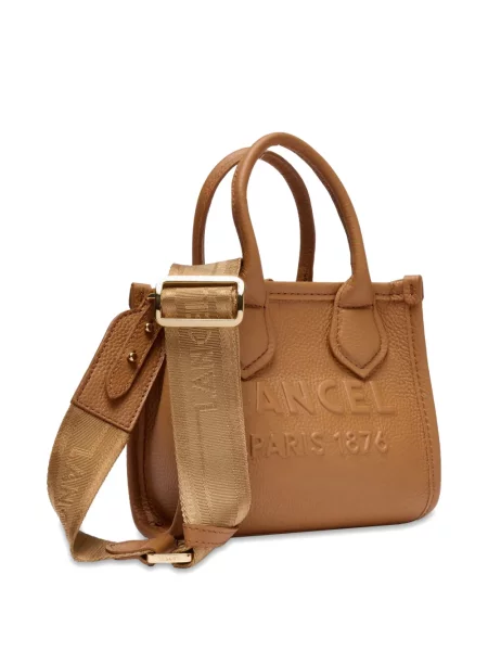 Geantă shopper Lancel din piele maro