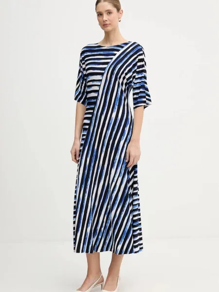 Joseph Ribkoff rochie maxi drept albastru