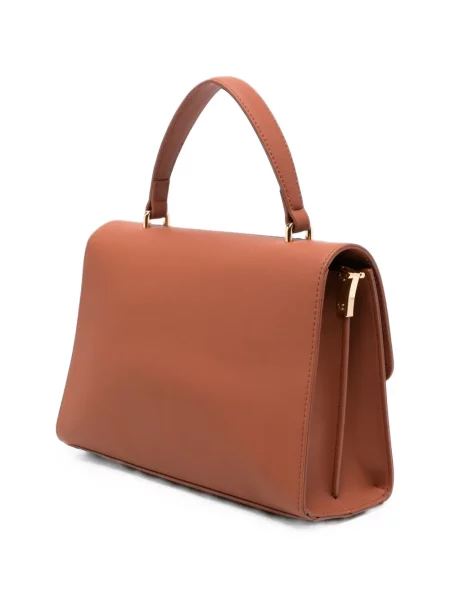 Shopper torbica Love Moschino s autogramom smeđa