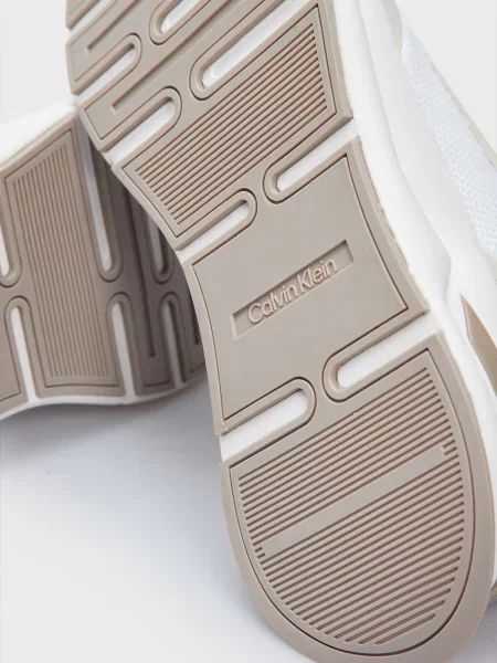Мереживні кросівки Calvin Klein на шнурівці білі
