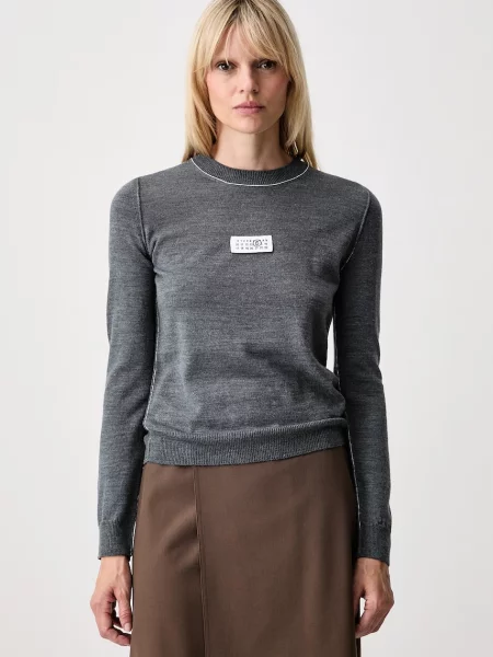 Maison Margiela pulóver női gyapjúval szürke