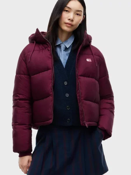 Джинсова куртка Tommy Jeans з капюшоном