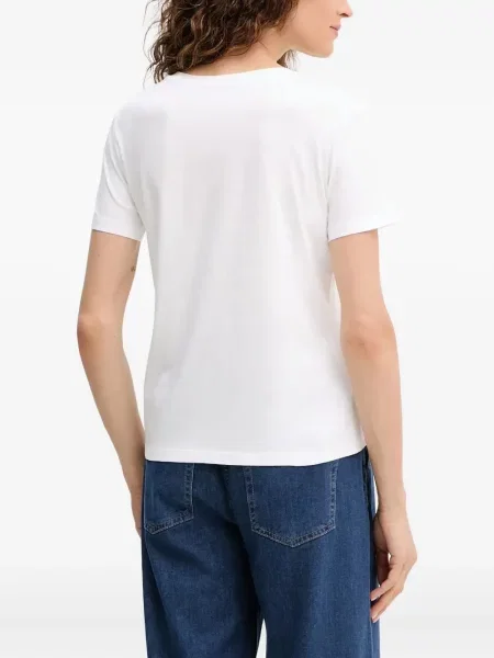 Tricou Ermanno Scervino cu mărgele alb