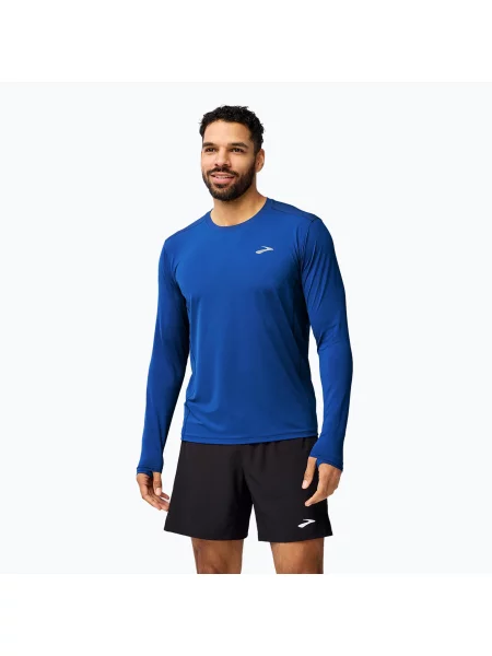 Běžecké tričko longsleeve Brooks Atmosphere neo blue modré