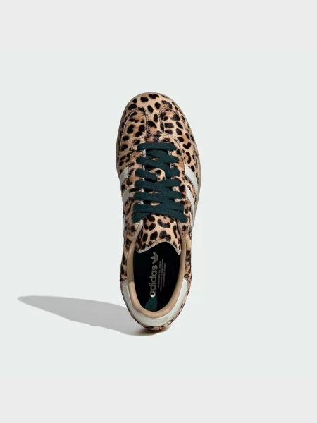 Кожаные кеды Adidas бежевые