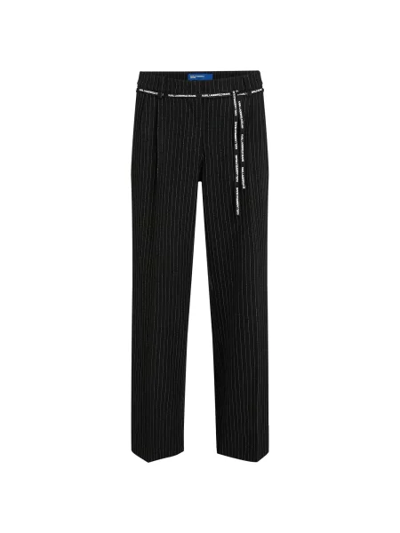 KARL LAGERFELD JEANS Pantaloni cutați negru alb