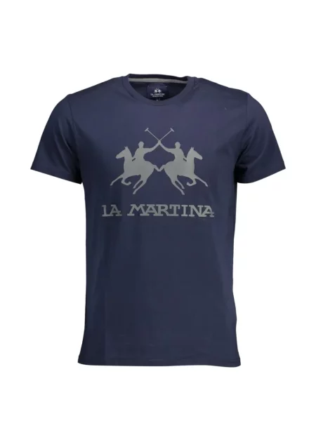 Tricou La Martina cu imagine albastru