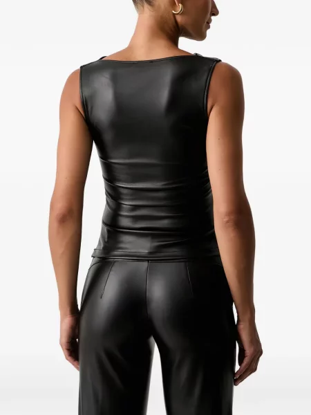 Top Patrizia Pepe cu volane negru