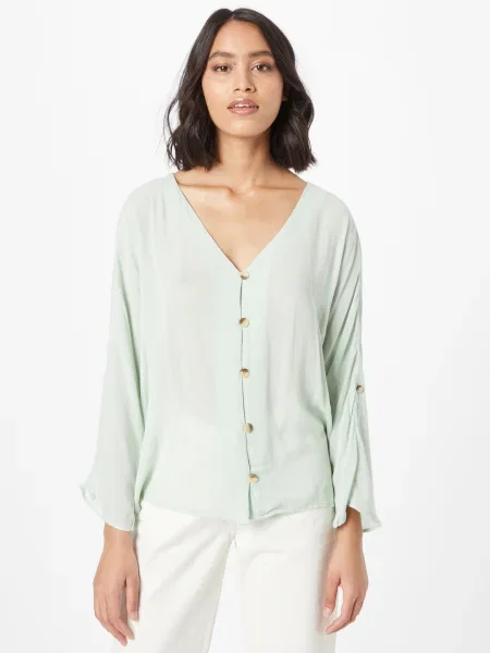 PIECES Bluză Sanne pastel verde