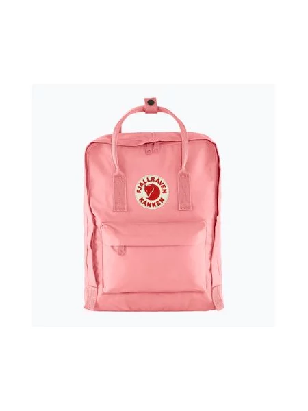 Большой рюкзак Fjallraven с аппликацией розовый