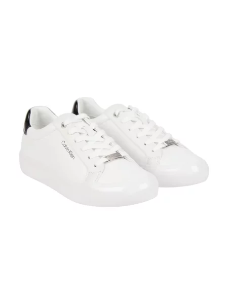 Trampki Calvin Klein koronkowe białe