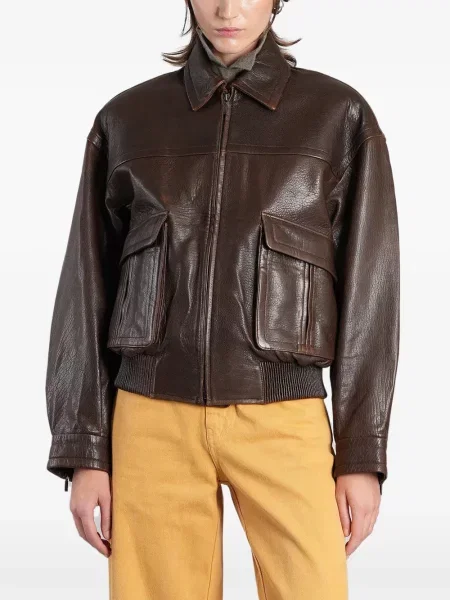 Geanta de piele Christopher Esber maro
