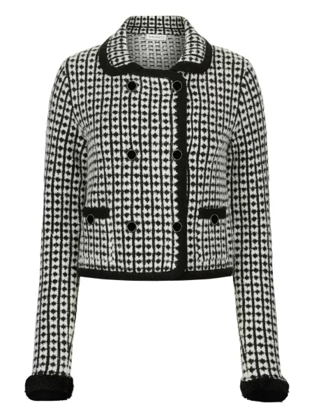 Geacă Nina Ricci din tweed negru