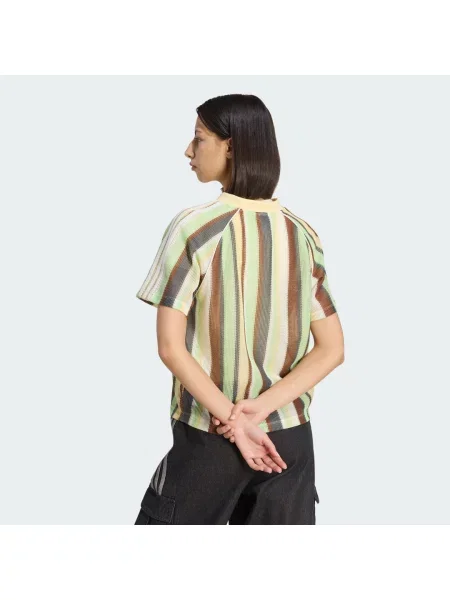 KOSZULKA ADIDAS ORIGINALS SUMMER GLOW O OBSZERNYM KROJU Z DZIANINY żółta