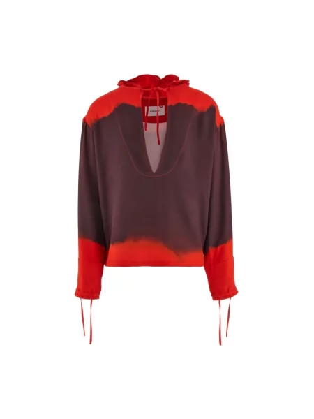 Bluza z kapturem Ferragamo z kapturem czerwona