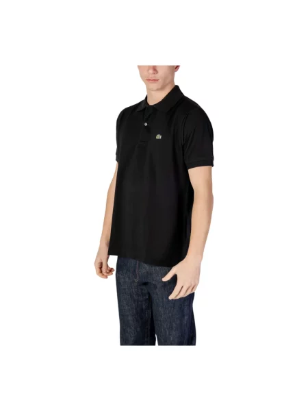 Koszulka polo Lacoste z krótkim rękawem czarna