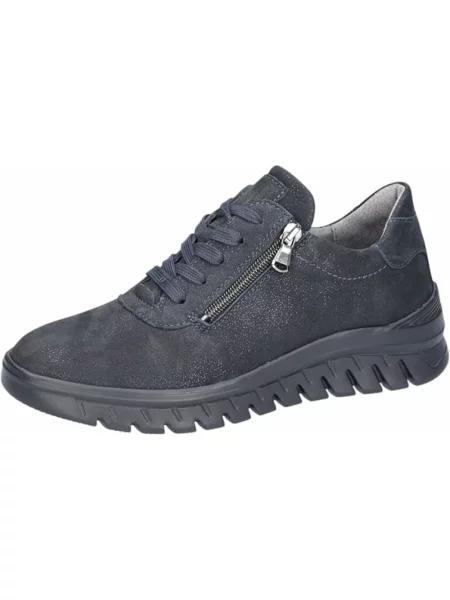 Sneakersy Waldläufer sznurowane szare