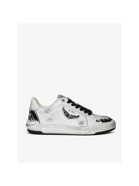 Sneakersy Zadig & Voltaire skórzane białe
