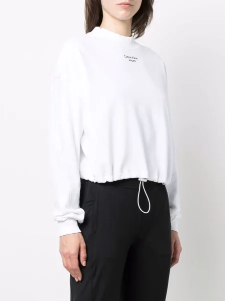 Hanorac Calvin Klein Jeans cu imagine alb