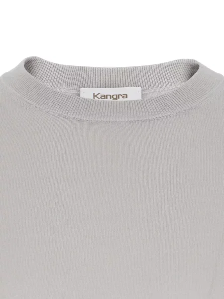 Плетен пуловер Kangra сиво