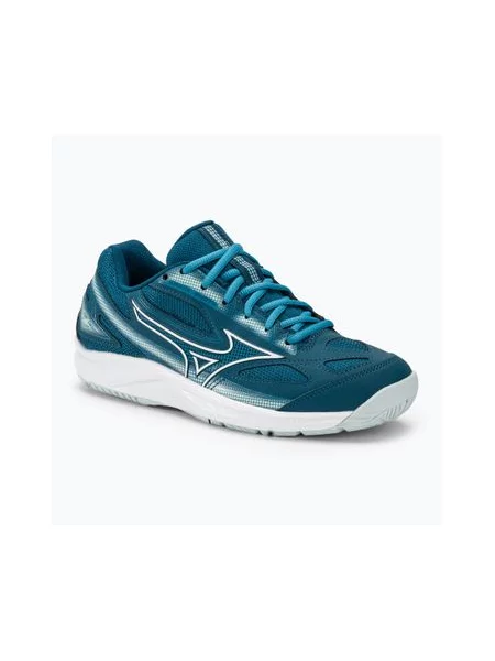 Кросівки тенісні Mizuno Break Shot 4 AC moroccan blue / white / blue glow білі